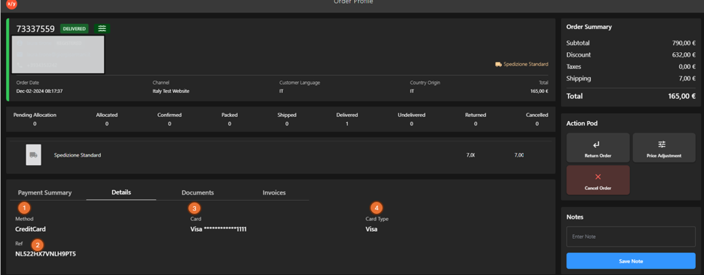 Payment Details